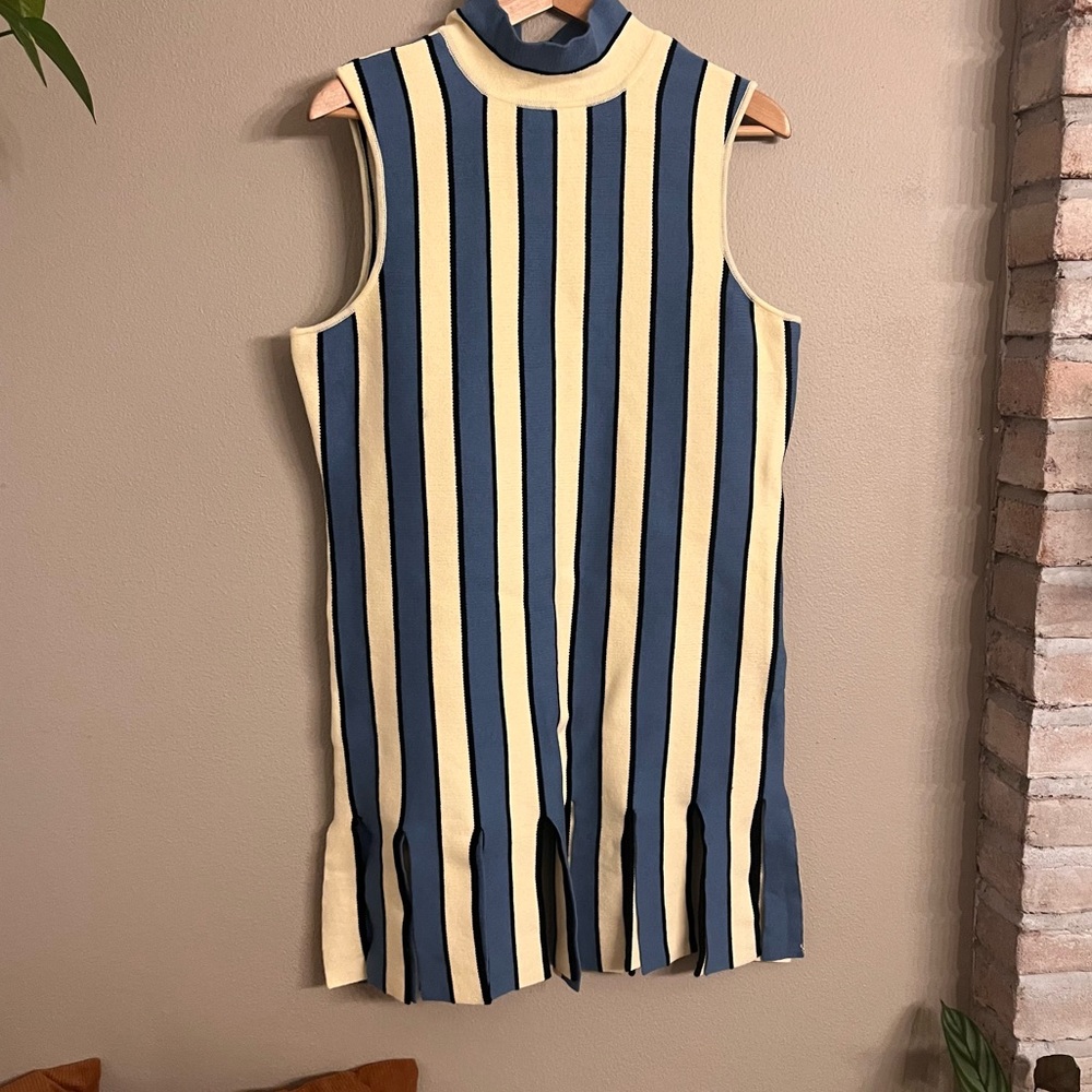 EVA FRANCO | Anthro Mock Neck Mini Dress - Picture 2 of 7